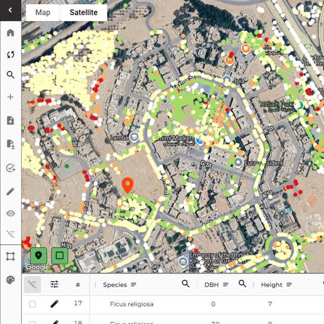 Navigate to the Tree Inventory page